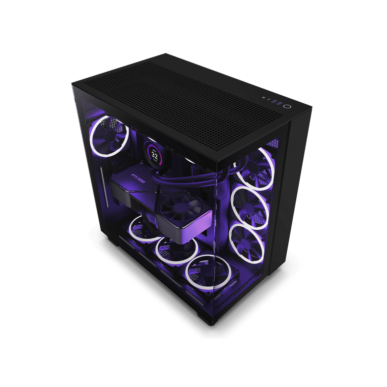 NZXT H9 Flow - All Black - CM-H91FB-01 - Dual-Chamber Mid-Tower Airflow Case