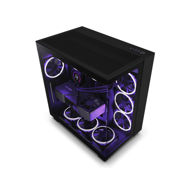 NZXT H9 Flow All Black CM-H91FB-01 - Dual-Chamber Mid-Tower NZXT H9 Flow All Black CM-H91FB-01 - Dual-Chamber Mid-Tower