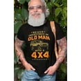 thumbnail image 4 of Men's Old Man Shirt 4 wheel drive off road t-shirt 4x4 4wd truck shirt birthday gift shirt (4X-Large Navy Blue), 4 of 6