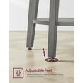 thumbnail image 5 of Round End Table Farmhouse Small Side Table Living Room Corner Table Drink Table Smoky Gray, 5 of 8