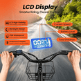 thumbnail image 4 of Kickwey 1500W Peak Dual 2 Seater Electric Bike for Adults, 20'' Fat Tire eBike, 48V 20AH Removable Battery, 28MPH Commuter City Bicycle, UL2849, 4 of 10