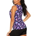 thumbnail image 3 of Lsque crystal Skull flower cool Printed Workout Tank Tops for Women, Athletic Sports Tank Tops, Compression Sleeveless Dry Fit Shirts,Sleeveless Yoga Shirt-Medium, 3 of 9