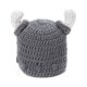 thumbnail image 5 of Gorro de lana para bebé, bonito gorro para bebé, gorro para bebé hecho a mano, gorro de punto para niños, gorro de cuerno pequeño, 5 of 6