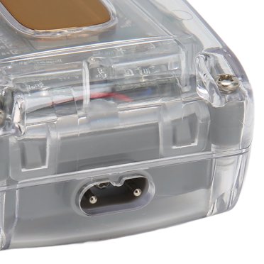 Rechargeable Waterproof Electric Hair Trimmer with LED Screen, Painless and Hypoallergenic, Transparent Gray Color