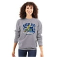 thumbnail image 3 of Maryland MD Fishing Chesapeake Smurfs Sweatshirt for Men or Women Brisco Brands S, 3 of 6