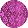 thumbnail image 1 of Ahgly Company Indoor Round Oriental Pink Traditional Area Rugs, 5' Round, 1 of 4