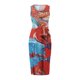 thumbnail image 4 of Vestido a media pierna sin mangas con estampado floral suelto casual de cuello redondo de verano para mujer Fridja  hj169, 4 of 7