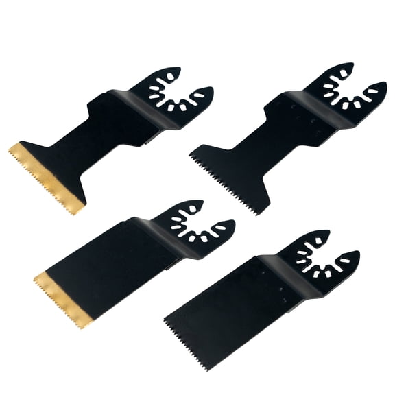 18 Pcs Multitool Blades,Oscillating Blades with Titanium Coating,Multifunctional Saw Blade,Multi Tool Blades Kits for Metal Nails,Wood And Plastic