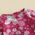 thumbnail image 4 of QJUHUNG Kid Baby Girls One Piece Swimsuit Long Sleeve Zipper Swimwear Ruffle Rashguard Bathing Suits Beachwear, 4 of 6