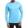 thumbnail image 5 of Chbgutlmr Mens Shirts Fall Long Sleeve Solid Color Crewneck Tops Fitting Casual Running Pullover Tops, 5 of 5