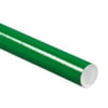 50-Pack: 2x9" Green Mailing Tubes with Caps, Strong 3-ply Spiral Wound, Durable Construction