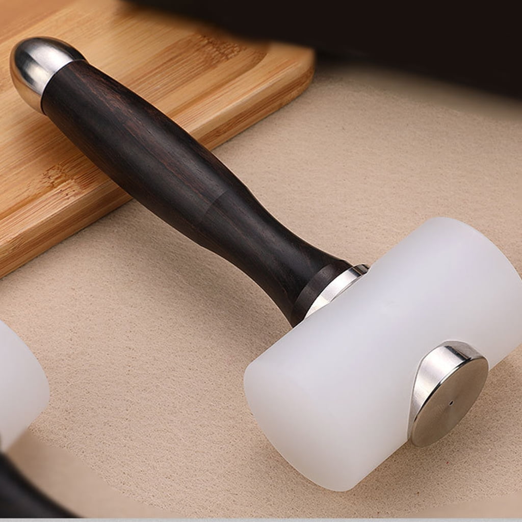 ZPAQI Wood Handle T-Shape Hammer Leather Carving Hammer for Craft Enthusiasts