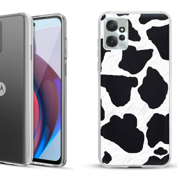 OneToughShield ® Compatible with Motorola Moto G Power 5G 2023 Fashion Phone Case - Cow Skin Design