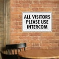 thumbnail image 6 of All Visitors Please Use Intercom Sign 8"x12" - Aluminum Tin Warning for Home Outdoor Garden, High-Visibility Instruction Decor for Property, 6 of 8