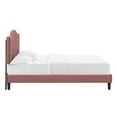 thumbnail image 5 of Modway Juniper Channel Tufted Performance Velvet Full Platform Bed in Dusty Rose, 5 of 10