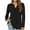 Black, variant on Womens Tops Dressy 2025 Casual Blouse Long Sleeve Shirts Fall Trendy Winter Solid Color V-Neck Button T-Shirt Burgundy