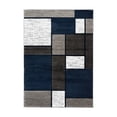 thumbnail image 2 of World Rug Gallery Contemporary Modern Boxed Color Block Navy 7'10"x10'2" Indoor Area Rug, 2 of 8