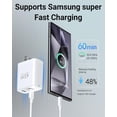 thumbnail image 3 of Bloque de carga rápida TOPADRE, 45 W, USB C, carga rápida, paquete de 2 unidades, blanco, 3 of 8