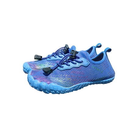 

UKAP Water Shoes for Womens Kids Barefoot Quick-Dry Aqua Socks for Beach Swim Surf Yoga Exercise Striped Printed Shoes