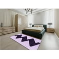 thumbnail image 4 of Ahgly Company Indoor Square Patterned Blossom Pink Area Rugs, 7' Square, 4 of 6