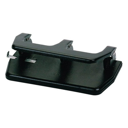 MP40 30-Sheet Three-Hole Punch, Padded Handle, 9/32-Inch Holes, Black