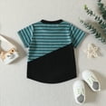 thumbnail image 6 of TOWED22 Toddler Boys Summer Outfit Funny Pattren Letter Short Sleeve T Shirt with Shorts 2 Peices Outfits(Black,2-3 Y), 6 of 9
