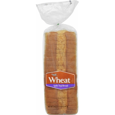 Great Value Wheat Split Top Bread, 20 oz