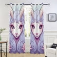 thumbnail image 5 of Goat Head Roses Flowers Blackout Curtain Panels Drapes Privacy Assured with Light Filtering Curtains for Living room Bedroom Bathroom Window, 5 of 6