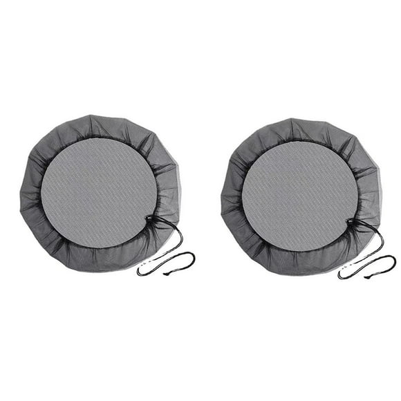 Filet de Seau de Pluie avec Corde Couvercle de Protection pour Seau d'Eau Feuillage 150 cm