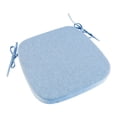 thumbnail image 1 of Cojín para silla de comedor, funda de lino extraíble y lavable, multiusos. Azul, 1 of 8