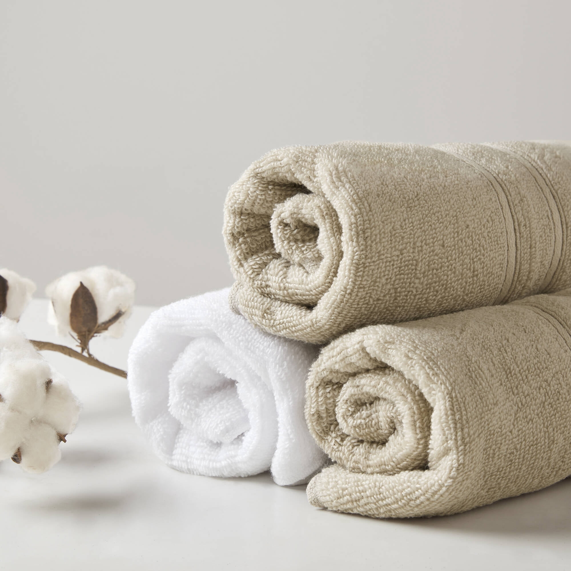 Regency Heights 6-Piece Quick Dry Cotton Bath Towels, Soft & Ultra Absorbent, Blush, Standard Towel Set
