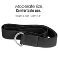 thumbnail image 2 of SAYFUT Metal D-Ring Yoga Strap 6ft Durable Cotton Band Exercise Belt for Stretching and Flexibility, 2 of 7