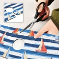 thumbnail image 6 of Yayeee Faucet Mat for Kitchen Sink 30" Diatomite Long Splash Guard Pad, Blue Sailboats, 6 of 7