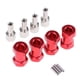 thumbnail image 4 of Adaptador extendido de 4 piezas de 15-25 mm, repuesto de buje para coches RC de hobby a escala 1:10. Rojo -20mm, 4 of 9