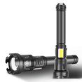 thumbnail image 1 of Linterna COB XHP110 con entrada y salida de zoom telescópico y pantalla de potencia, linterna P99, 1 of 5
