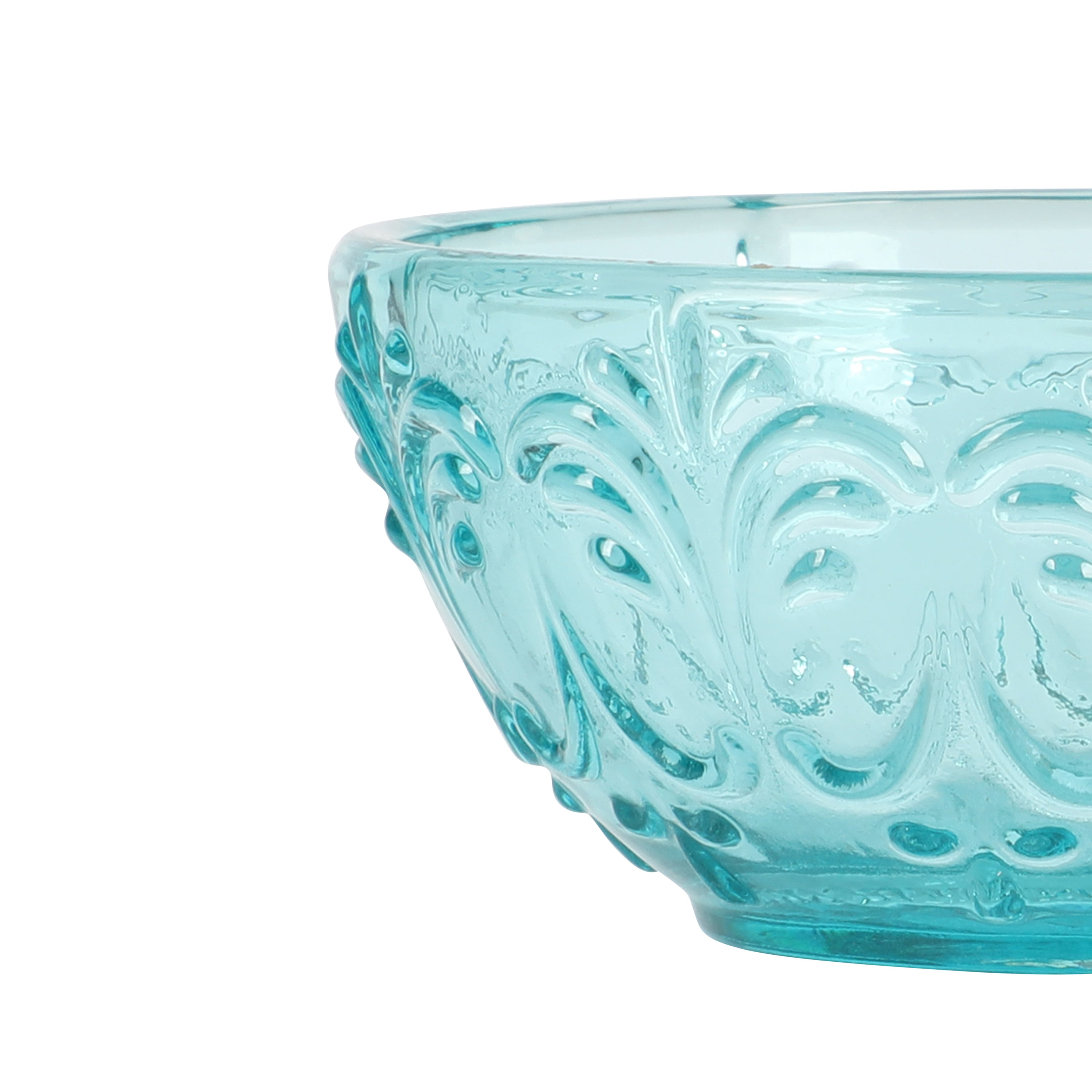 (4 pack) The Pioneer Woman Glass Dip Bowl, Teal