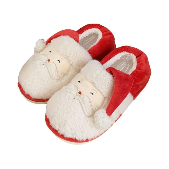 NOKIO Memory đť–Ąoam Christmas Slippers for Women - đť–´ltra Plush Fuzzy Indoor House Shoes, Cozđť—’ Warm Bedroom Slippers with Non-Slip Sole Holiday Home Footwear