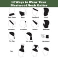 thumbnail image 3 of MERIWOOL Unisex Merino Wool Neck Gaiter - Black, 3 of 6