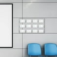thumbnail image 5 of 2 Pack 12 Pocket Acrylic Business Card Holder Wall Mount Clear Sticker Display Rack Horizontal Multiple Gift Card Rack Display Stand for Home Document Brochures Hanging Organizing Office Table, 5 of 7