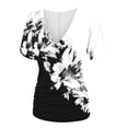 thumbnail image 4 of White Summer Crop Tops for Women Grey Shirts for Women Dressy Casual Buy Again My Orders, 4 of 5