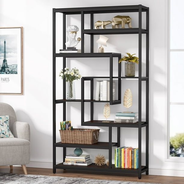 Tribesigns 8tier Open Bookcase, Modern Etagere Bookshelf Display Shelf