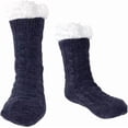 thumbnail image 2 of Jtbuh XLY Mens Slipper Fuzzy Socks Winter Theraml Bed Socks Warm Fluffy Fleece Lined Slipper Socks Men Cozy Soft Thick Non Slip Home Sock, 2 of 6