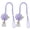Purple, variant on Stylish Set of 2 Curtain Tie Backs Floral Pearls Detailing Window Drapery Holdbacks Ties Without Tool Mounting
