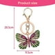 thumbnail image 2 of Lindo llavero con forma de mariposa con diamantes de imitación de cristal brillante, colgante para bolso, dije para mujeres y niñas, 2 of 6