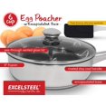 thumbnail image 5 of Excelsteel 18/10 Escalfador de huevos antiadherente acero inoxidable, 6 unidades, 5 of 5