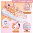 thumbnail image 2 of KOFUBOKE Roller Skate Shoes, Roller Skates and Sneakers 2 in 1, Shoes with Wheels for Girls and Boys, 2 of 6