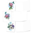 thumbnail image 4 of The Best Card Company - 20 Assorted Blank Plant Cards (4 x 5.12 Inch) (10 Designs, 2 Each) - Watercolor Floral Splendor AM7164OCB-B2x10, 4 of 9