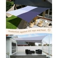 thumbnail image 4 of Sun Shade Sail 6.5x10Ft Geometric Ombre Gradient Navy Blue Uv Block Sunshade Canopy Outdoor Shade Cover Rectangle Shade Cloth For Patio Garden Yard Deck Pergola, 4 of 6