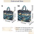 thumbnail image 2 of FORMRS Womens Corduroy Tote Bag Crossbody Shoulder Handbag with Pocket, Dark Mountains, 2 of 7