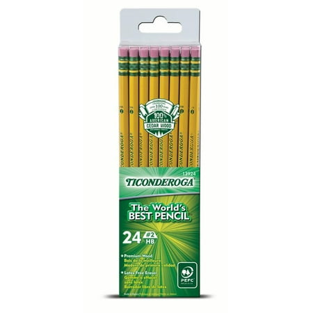 Ticonderoga - #2 Soft - Yellow 24 ct